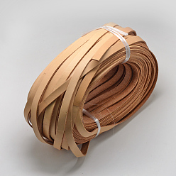 Сэнди Коричневый Кожаные шнуры, песчаный коричневый, 10x2 мм, около 50 ярдов / пачка (150 футов / пачка)