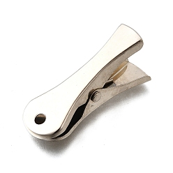 Платина Железные зажимы из крокодиловой кожи, платина, 35.5x13x16 мм, отверстие : 2.7 мм