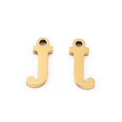 Letter J 201 прелести нержавеющей стали, алфавит, letter.j, 9x3x1 мм, отверстие : 1 мм
