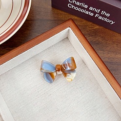 Разноцветный Бантик из ацетата целлюлозы (смола) и женские заколки для волос из кожи аллигатора, аксессуары для волос для девочек и женщин, красочный, 27x43 мм