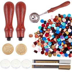 Other Animal DIY альбом, латунная сургучная печать заготовка штемпельной головки и наборы деревянной рукоятки, ложка для плавления сургучной печати, свеча, металлические маркеры, краски, ручки и частицы сургуча, животное рисунок, 90 мм