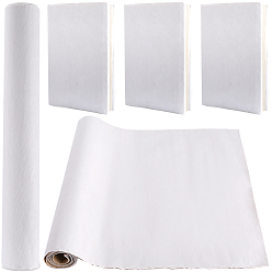White 1.1M Self Adhesive Velvet Book Covers, Notebook Wraps, White, 37x0.06cm
