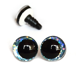 Небесно-голубой Пластиковый безопасный глазок для корабля, с распоркой, пу кольцо, для поделок куклы игрушки кукольные плюшевые животные изготовление, голубой, 16 мм