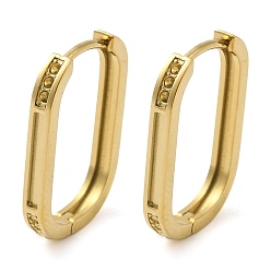 Real 14K Gold Plated 304 Stainless Steel Hoop Earring Findings, Oval, Earring Settings for Rhinestone, Real 14K Gold Plated, 19 Gauge, 19x2mm, Pin: 0.9mm