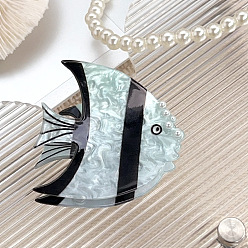 Голубой Акриловые коготь заколки, аксессуары для волос для женщин и девочек, голубой, 54x63 мм