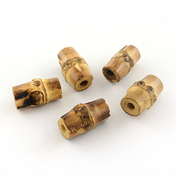 Верблюжий Буддийского заключения ювелирных изделий, естественно Бодхи бисером, колонка, верблюжие, 20.5x10.5~13 мм, отверстие : 4 мм