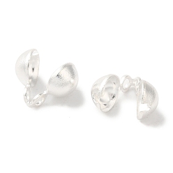 Посеребрённый Латунной шариковой советы, без свинца и без кадмия, 925 серебро покрытием, 7.5x5 мм, отверстие : 1.2 мм