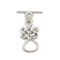 Платина Латуни Переключить застежками, без кадмия, без никеля и без свинца, китайское вязание, платина, Кольцо: 23x13x2 mm, отверстие : 2.6x2.6 мм, бар: 18x6.5x1.4 mm, отверстие : 2.6x2.6 мм