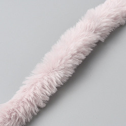 Розовый Плюшевые палочки своими руками, средство для чистки труб, стебли из синели из полиэстера, с алюминиевой жилой, материал для детских поделок, туманная роза, 1000x27x26 мм