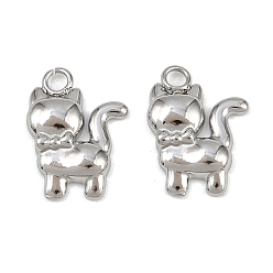 Cat Shape 304 прелести нержавеющей стали, без свинца, без кадмии и без никеля, форма кошки, 13.5x10x2.5 мм, отверстие : 1.8 мм