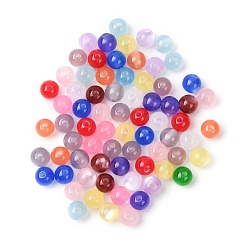 (52) Непрозрачная лаванда Бусины из смолы с имитацией кошачьего глаза, круглые, разноцветные, 8.5x7.5 мм, отверстие : 1.8 мм