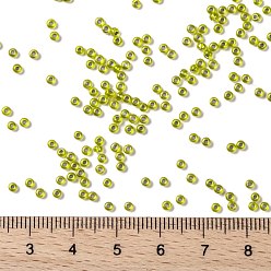 (1013) Silver Lined Peridot Luster TOHO Round Seed Beads, Japanese Seed Beads, (1013) Silver Lined Peridot Luster, 11/0, 2.2mm, Hole: 0.8mm, about 5555pcs/50g