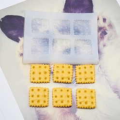 Square Rectangle/Star/Cone/Flat Round/Square/Heart  DIY Silicone Molds, Fondant Molds, Resin Casting Molds, for Chocolate, Candy, UV Resin & Epoxy Resin Craft Making, Square, 90x70mm