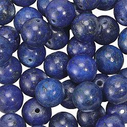 Lapis Lazuli 1 Strand Dyed Grade A Natural Lapis Lazuli Beads Strands, Round, Smooth, 8mm, Hole: 1mm, about 44~48pcs/strand, 15''(38.1cm)