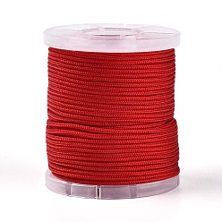 (123L) Белый крем непрозрачный блеск 25м нейлоновый шнур с китайским узлом, для изготовления ювелирных изделий, круглые, огнеупорный кирпич, 1 мм, около 27.34 ярдов (25 м) / рулон
