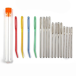 (52) Непрозрачная лаванда Иглы из железной пряжи, тупые иглы с большим ушком, для вышивки крестом, вязание, вышивка лентами, разноцветные, 109x12x12 мм