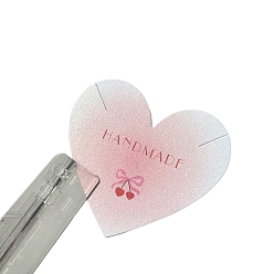 Сердце Бумажные карты дисплей ювелирных изделий, сердце, 6.4x7 см