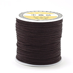 Coconut Brown Nylon Thread, Chinese Knotting Cord, Coconut Brown, 0.4mm, about 174.98 Yards(160m)/Roll
