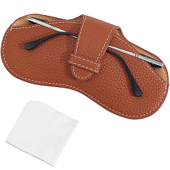 Седло Коричневый 1чехол для очков из искусственной кожи, для очков, солнцезащитные очки протектор, седло коричневый, сгиб: 87x175x8 мм, развернуть: 163x175x8 мм