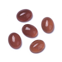 Красный Агат Природные сердоликовые кабошоны, овальные, 9x7x3.5~4 мм
