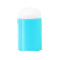 Светло-Голубой Губчатые покрытия для пальцев, с пластиковым выводом, для рисования по отпечаткам пальцев, Небесно-голубой, 2.5 см