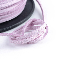 Plum Faux Suede Cords, Faux Suede Lace, Plum, 1/8 inch(3mm)x1.5mm, about 100yards/roll(91.44m/roll), 300 feet/roll