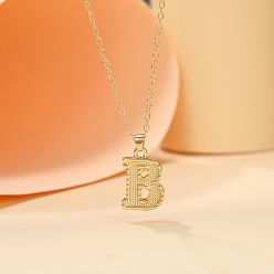Letter B Ожерелья с подвесками в виде инициалов из сплава, золотые, В письме, 18.31 дюйм (46.5 см)