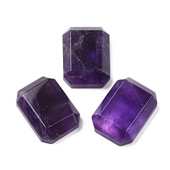 Аметист Природный аметист кабошонов, прямоугольник граненый, 29~30x21~22x9 мм