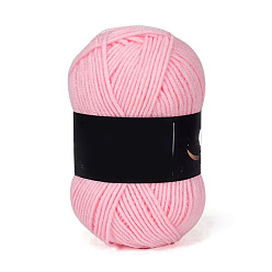 Pink 4 пряжа из молочного акрилового волокна для тафтинговых ковриков, пряжа амигуруми, пряжа для вязания крючком, для свитера, шапки, носков, детских одеял, розовые, 2.5 мм, около 113.74 ярдов (104 м) / моток