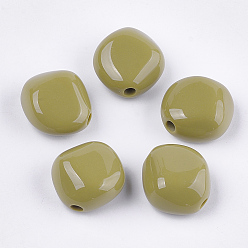 Dark khaki Opake Legierung Perlen, dark khaki, 23x22x12.5 mm, Bohrung: 3.5 mm