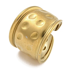 Золотой 304 открытая манжета из нержавеющей стали для женщин, золотые, внутренний диаметр: регулируемый, 17.5 мм