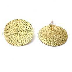 Круглые 304 из нержавеющей стали серьги, золотые, круглые, 40 мм