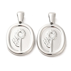 Платина Подвески из сплава , овальные, платина, 25x15x2 мм, отверстие : 5.5x3 мм