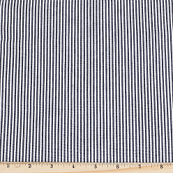 Prussian Blue 1Pc Polyester Stripe Fabric, Clothing Accessories, Prussian Blue, 1510x0.8mm, 2 yards