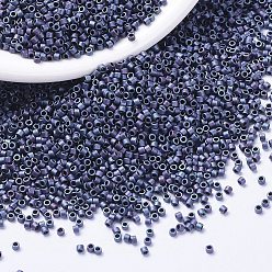 (DB1054) Матовый Металлический Сливово-Золотой Ирис Бусины miyuki delica, цилиндр, японский бисер, 11/0, (db 1054) ирис матовый металлик сливовый золотой, 1.3x1.6 мм, отверстие : 0.8 мм, Около 100000 шт / 500 г