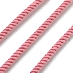 Pink Круглый полиэфирный шнур, витой шнур, для переезда, кемпинг, приключение на открытом воздухе, скалолазание, садоводство, розовые, 3 мм