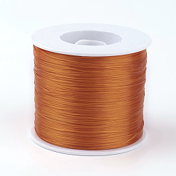 (932FM) Темно-синий аква-матовый с подкладкой Корейская плоская эластичная кристаллическая струна, эластичная нить для бисера, для изготовления эластичного браслета, темно-золотистые, 0.5 мм, около 450.57 ярдов (412 м) / рулон