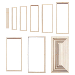Rectangle Деревянные дорожки, прямоугольные, 30~270x210~350x5 мм, 8 шт / комплект