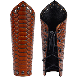 Верблюжий Регулируемый браслет из воловьей кожи, перчатка браслет, Защита запястья манжеты с фурнитурой из сплава для мужчин, верблюжие, 8-5/8 дюйм (22 см)