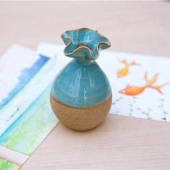 Темно-Голубой Керамические вазы, микропейзаж, украшение для дома, глубокое синее небо, 30~50 мм