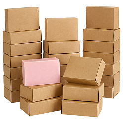 Tan Kraft Paper Mailer Boxes, Rectangle, Tan, 6x3x8.5cm