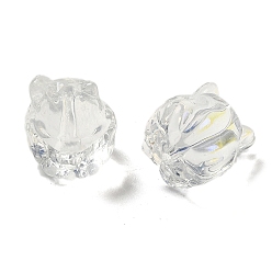 Прозрачный АВ Прозрачные стеклянные бусины, градиент цвета, лиса, ясно AB, 16x14x12.5 мм, отверстие : 1.5 мм