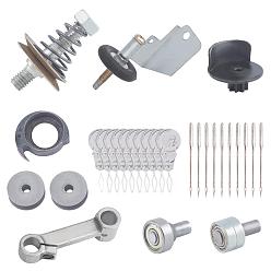 Platinum Sweing Tools, Including Alloy Home Sewing Machine Needles, Iron Connecting Lever & Reel & Clip & Bobbin Case & Double Ball Bearing & Single Ball Bearing, Aluminum Threaders, Platinum, 30x2x1.5mm, Hole: 0.5mm, Pin: 1mm, 10pcs/bag, 1bag