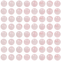 Розовый Кварц 100 шт. нитей из круглых бусин из натурального розового кварца, 6 мм, отверстие : 1 мм