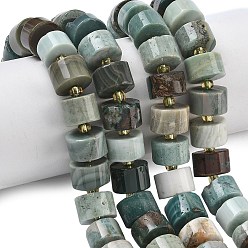 Натуральный Агат Естественный океан шарики агата стренг, диск, Heishi бусы, с бисером, 9~12.5x6~8.5 мм, отверстие : 1 мм, около 36~48 шт / нитка, 15.16''~15.94'' (38.5~40.5 см)