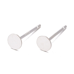 Серебро 925 Результаты серьги стерлингового серебра, с печатью 925, серебряные, 11.5x4 мм, штифты : 0.7 мм