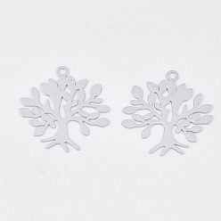 Платина Латунные подвески, гравированные металлические украшения, долговечный, дерево, платина, 22x21.5x0.3 мм, отверстие : 1.6 мм