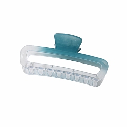 Кадет Синий Пластиковые зажимы когтя волос, аксессуары для волос для женщин и девочек, прямоугольные, кадетский синий, 130x55 мм