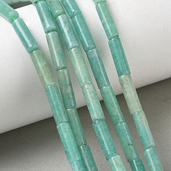 Amazonite Natural Amazonite Beads Strands, Column, 13x4mm, Hole: 0.8mm, about 29pcs/strand, 15.35''(39cm)