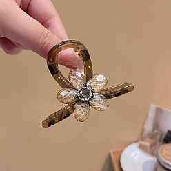 Персиковый Слойка Пластиковые зажимы когтя волос, цветок, аксессуары для волос для женщин и девочек, розовые, 80 мм